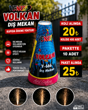 Soğuk Dış Mekan Volkan Düğün Gösterisi örneği